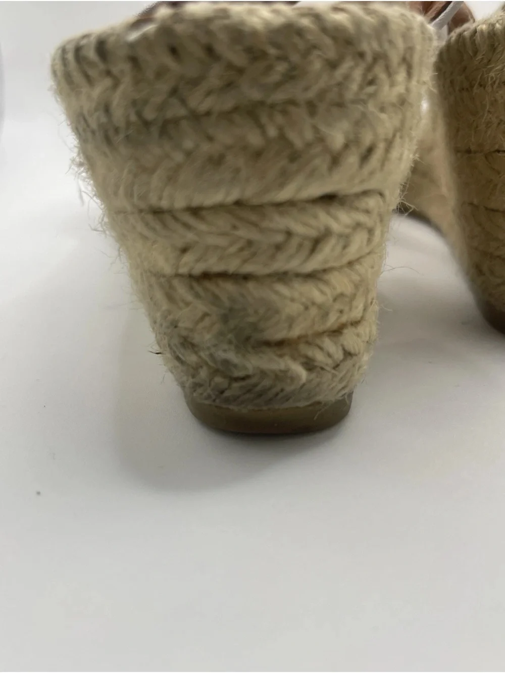 Toni Pons Teide-P Wedge Espadrille Sandals White Leather Women’s Peep-Toe